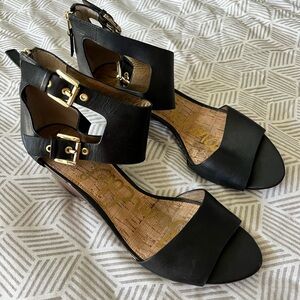 Sam Edelman Black Wedges
